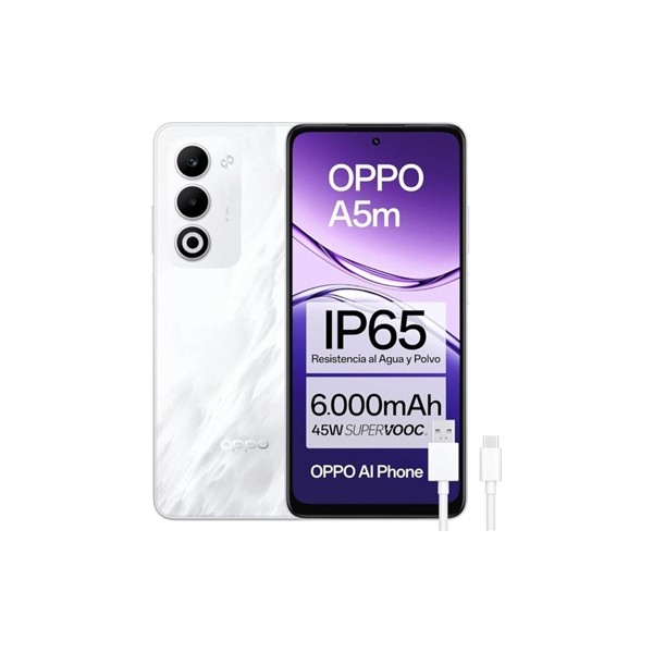Oppo a5m 6.67" hd+ 8gb 256gb ip65 mist white